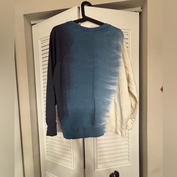 Torrid Blue and Cream Ombre Crew Neck Sweater - Picture 3 of 6
